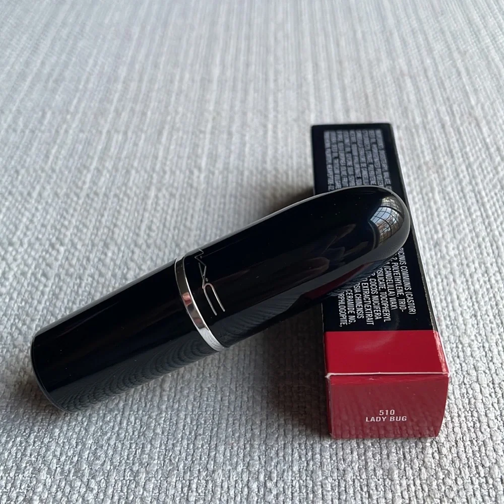 MAC 510 lady bug lustreglass sheer shine lipstick